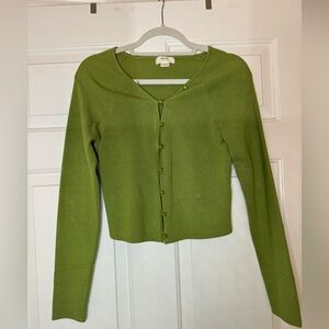 Maeve by Anthropologie- Green Cardigan, NEVER WORN, Size Medium